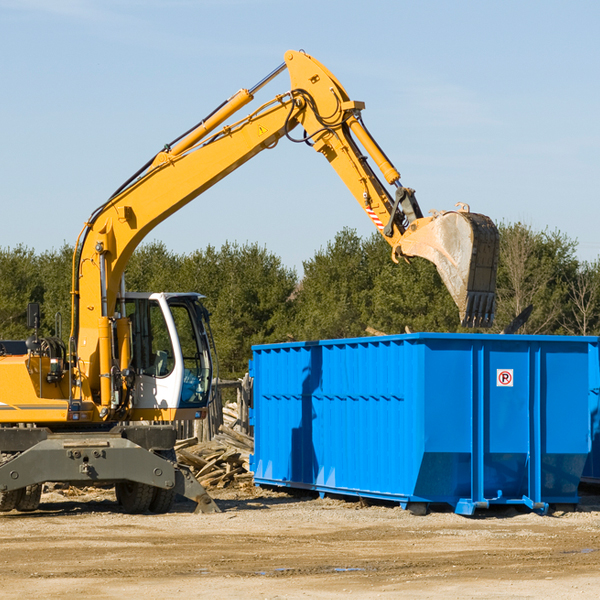 what size residential dumpster rentals are available in Townsend Delaware